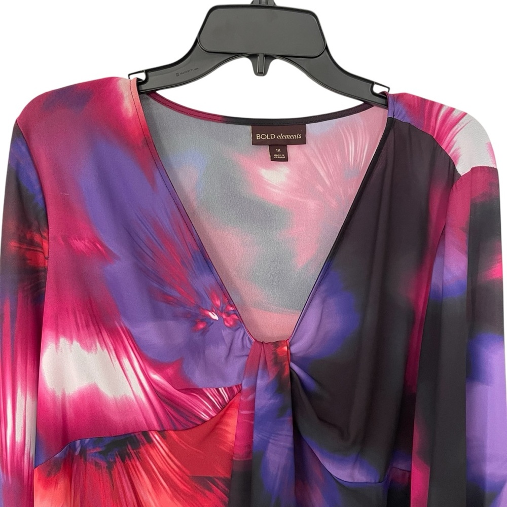 Bold Elements Woman’s Plus Sz Maternity Blouse Mu… - image 2